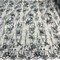 1 Yard Beaded Rhinestone 3D Floral Lace Fabric Embroidered 100 Percent Polyester Net Mesh 50 inch Width